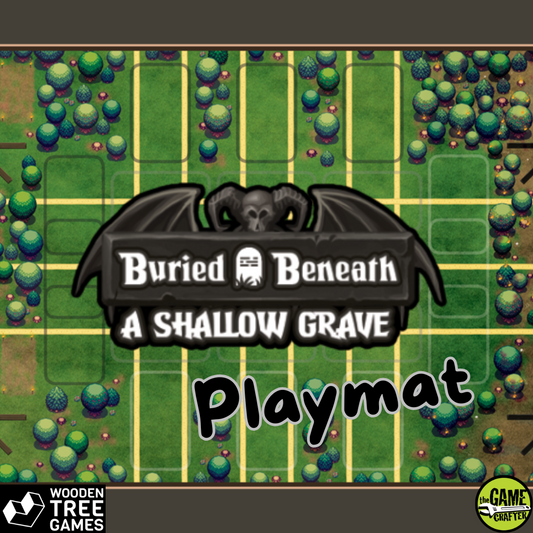 Buried Beneath - A Shallow Grave - Playmat - Wooden Tree Games