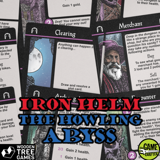 Iron Helm - Dungeon Deck II - The Howling Abyss - Wooden Tree Games