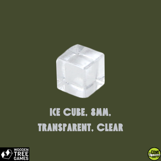 Ice Cube, 8mm, Transparent, Clear