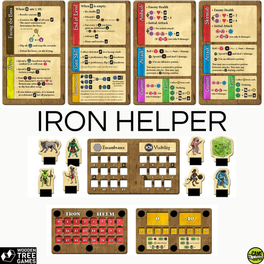 Iron-Helm-Set (ohne Game Mat) - Wooden Tree Games