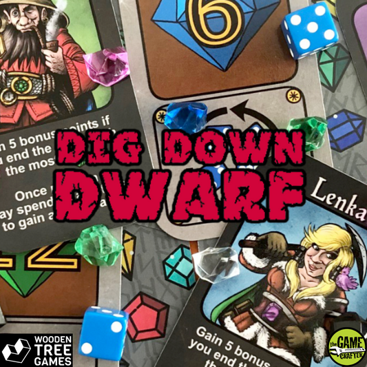 Dig Down Dwarf - Wooden Tree Games